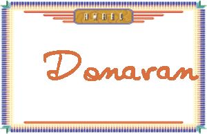 Donavan的手写英文