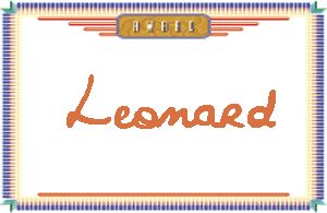 Leonard的手写英文