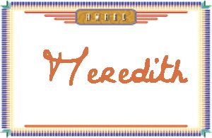 Meredith的手写英文