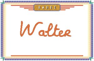 Walter的手写英文